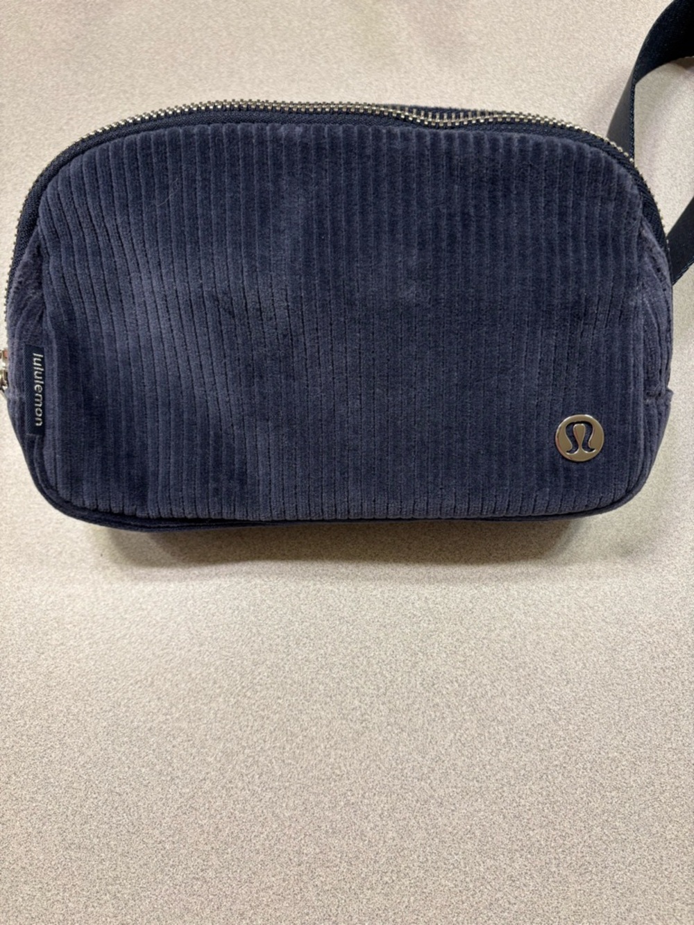 lululemon athletica Corduroy Crossbody Pouch in Navy Blue